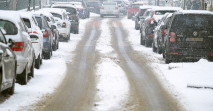 Az eső fokozatosan havazásra vált szombat délutánig